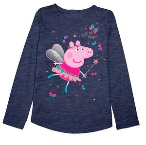 NWOT Jumping Beans Peppa Pig "Full Of Magic" Graphic Tee Girls Size 12